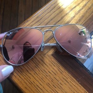 RAYBAN Rose Mirrored Aviators
